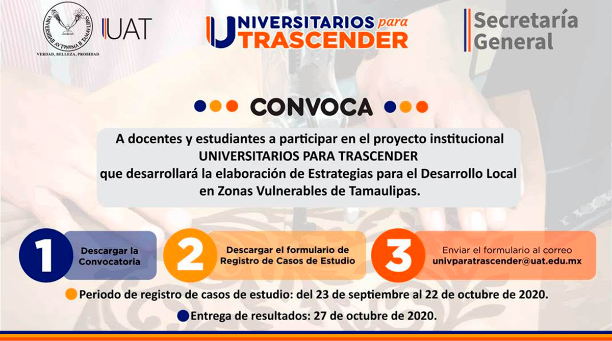Convocatoria "Universitarios para Trascender"