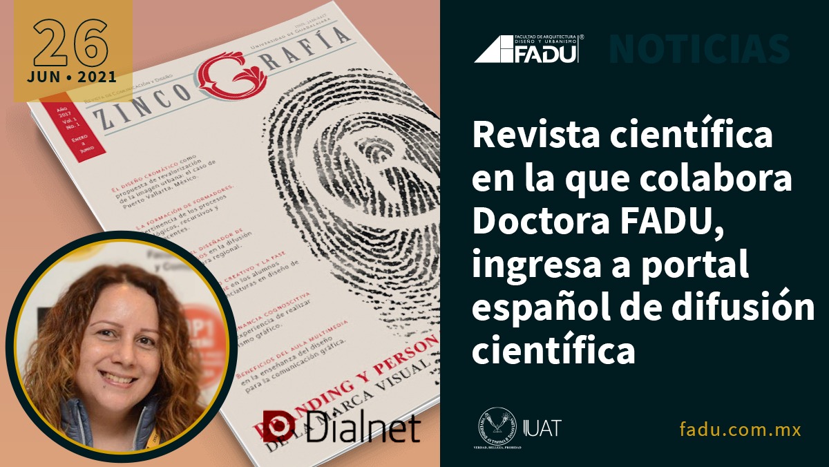 Revista científica en la que colabora Doctora FADU, ingresa a portal español de difusión científica