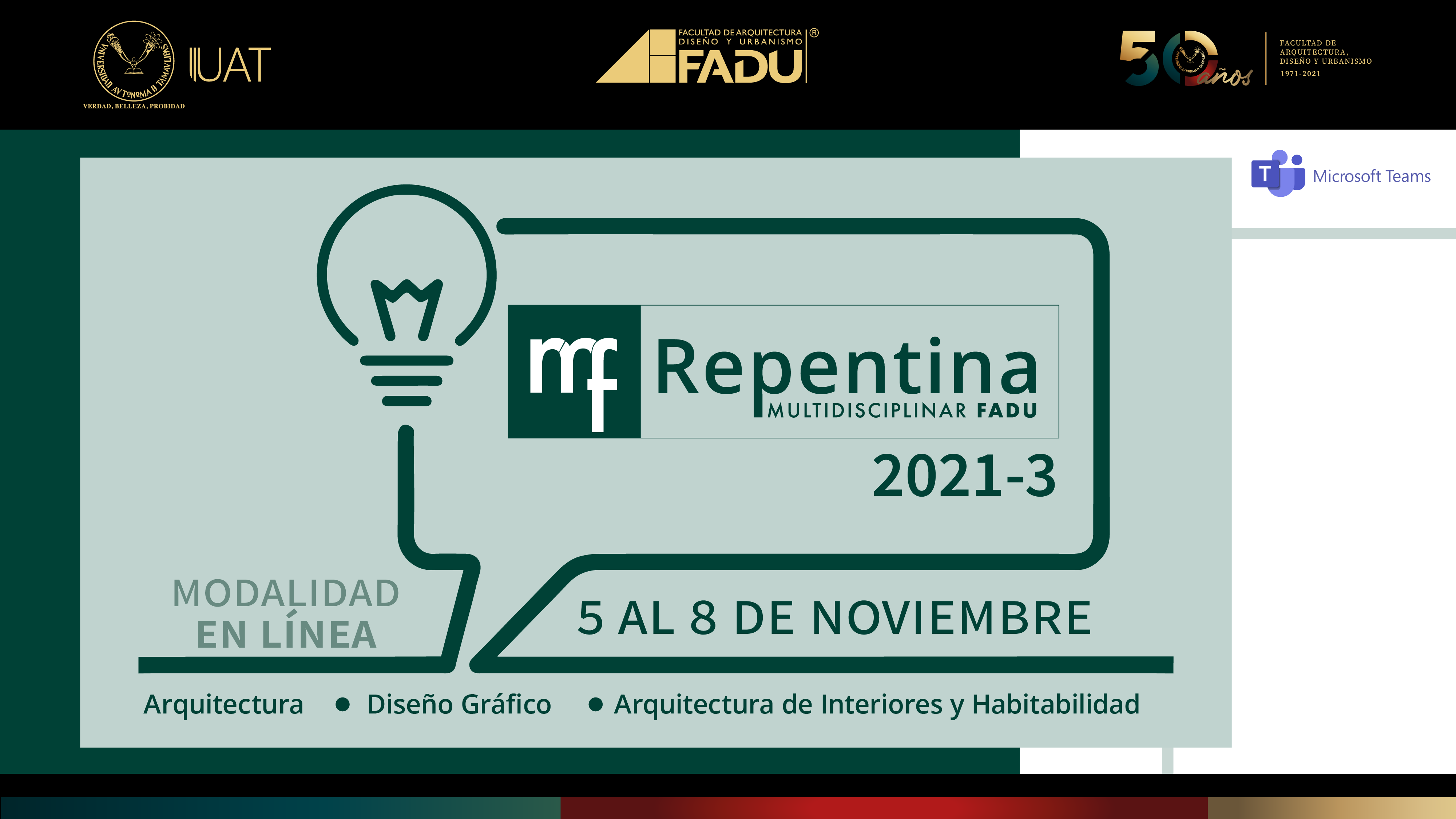 Convocatoria: Repentina Multidisciplinaria 2021-3 en línea