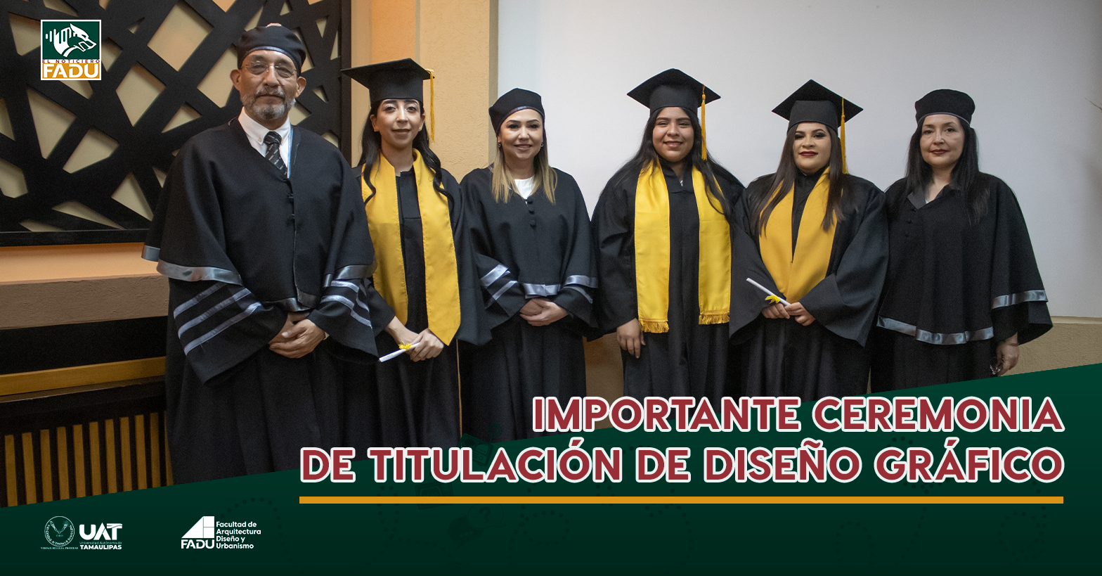 Importante ceremonia de titulación de Diseño Gráfico