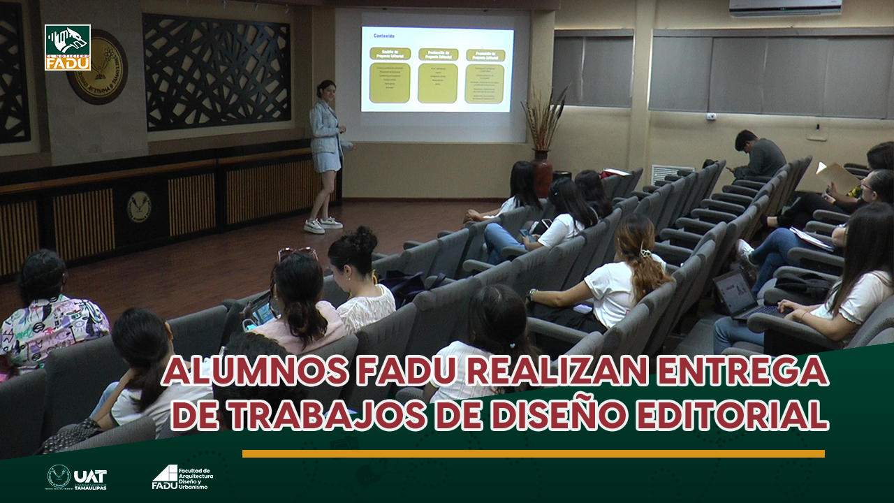 Alumnos FADU realizan entrega de trabajos de diseño editorial