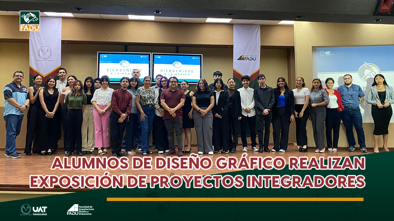Alumnos de Diseño Gráfico realizan exposición de proyectos integradores