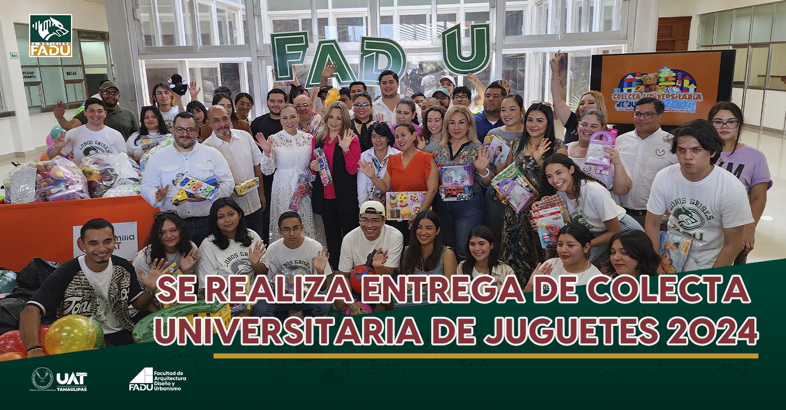Se realiza entrega de colecta Universitaria de juguetes 2024