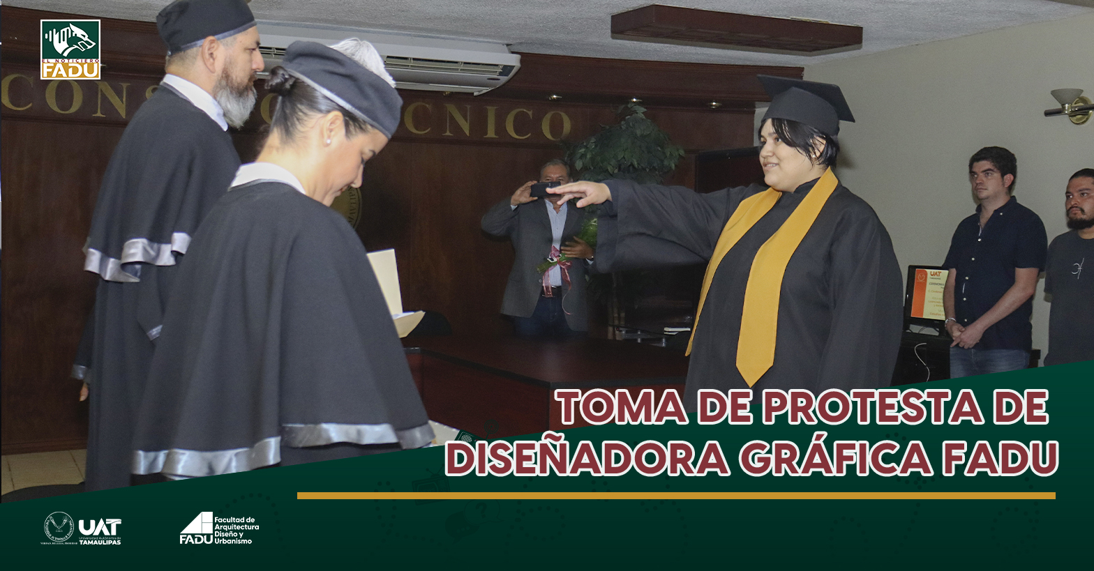 Toma de protesta de diseñadora gráfica FADU