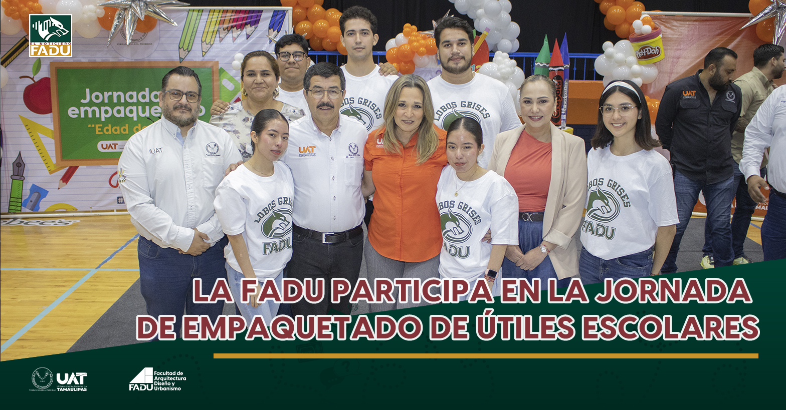 La FADU participa en la jornada de empaquetado de útiles escolares