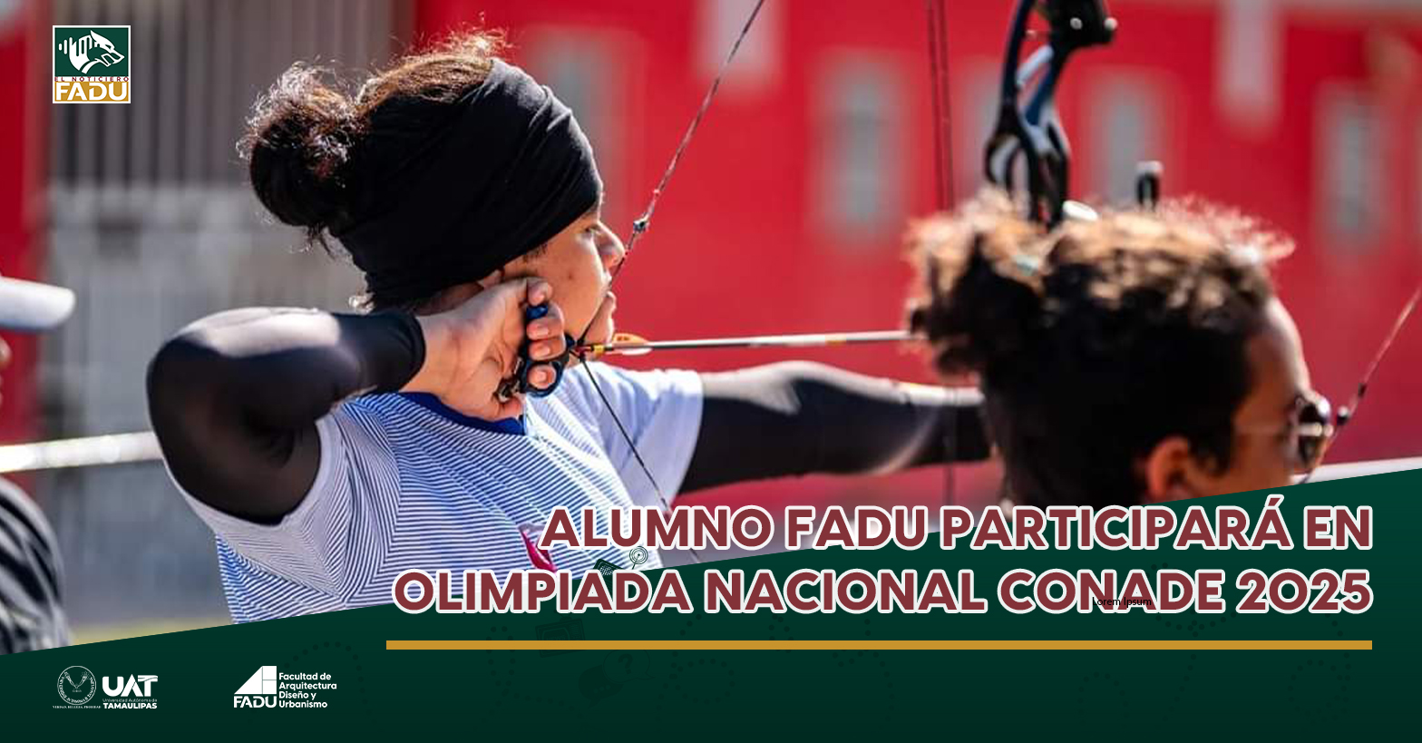 Alumno FADU participara en olimpiada nacional CONADE 2025