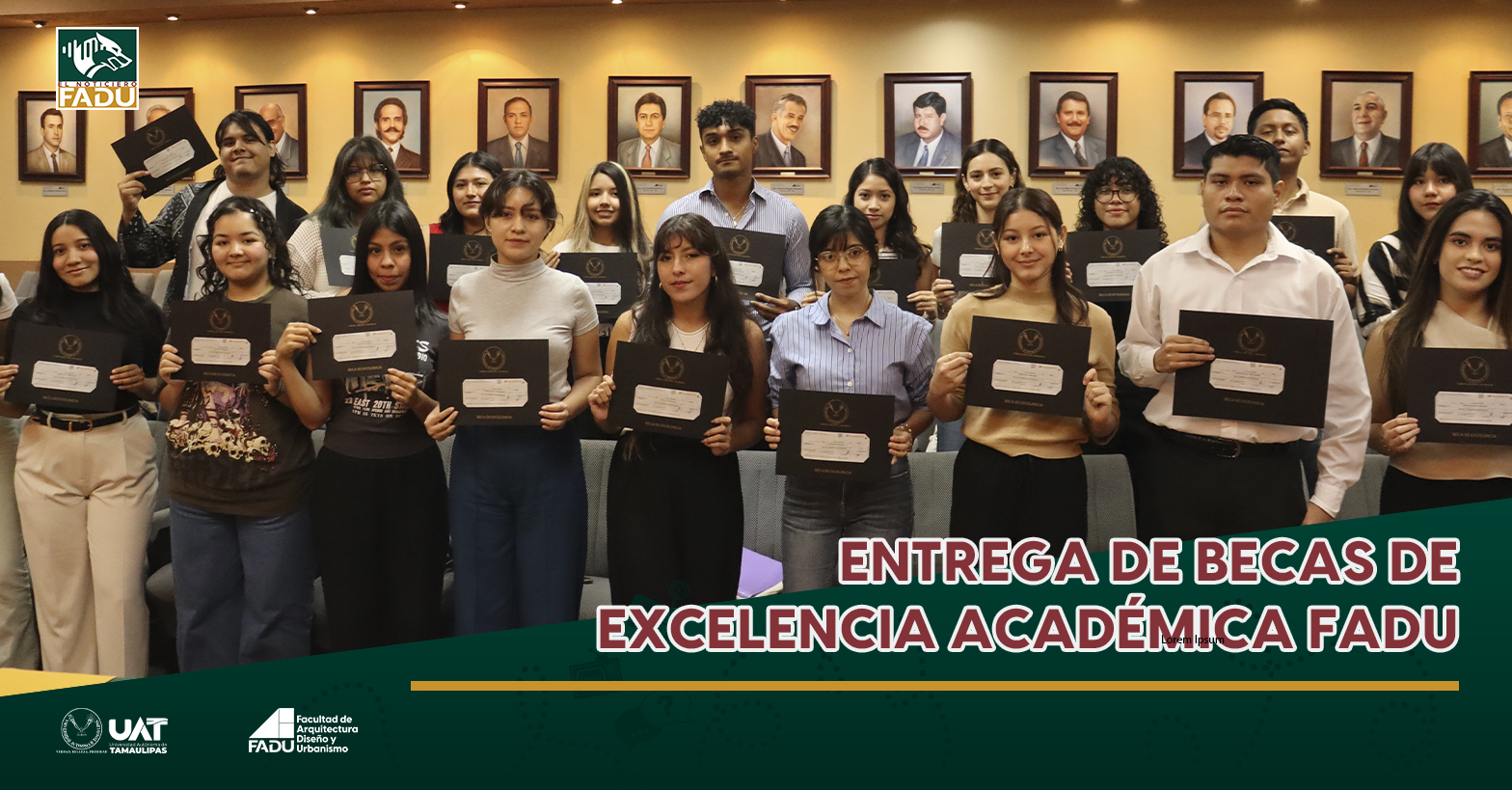 Entrega de becas de excelencia académicas FADU