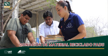 Donación de material reciclado FADU