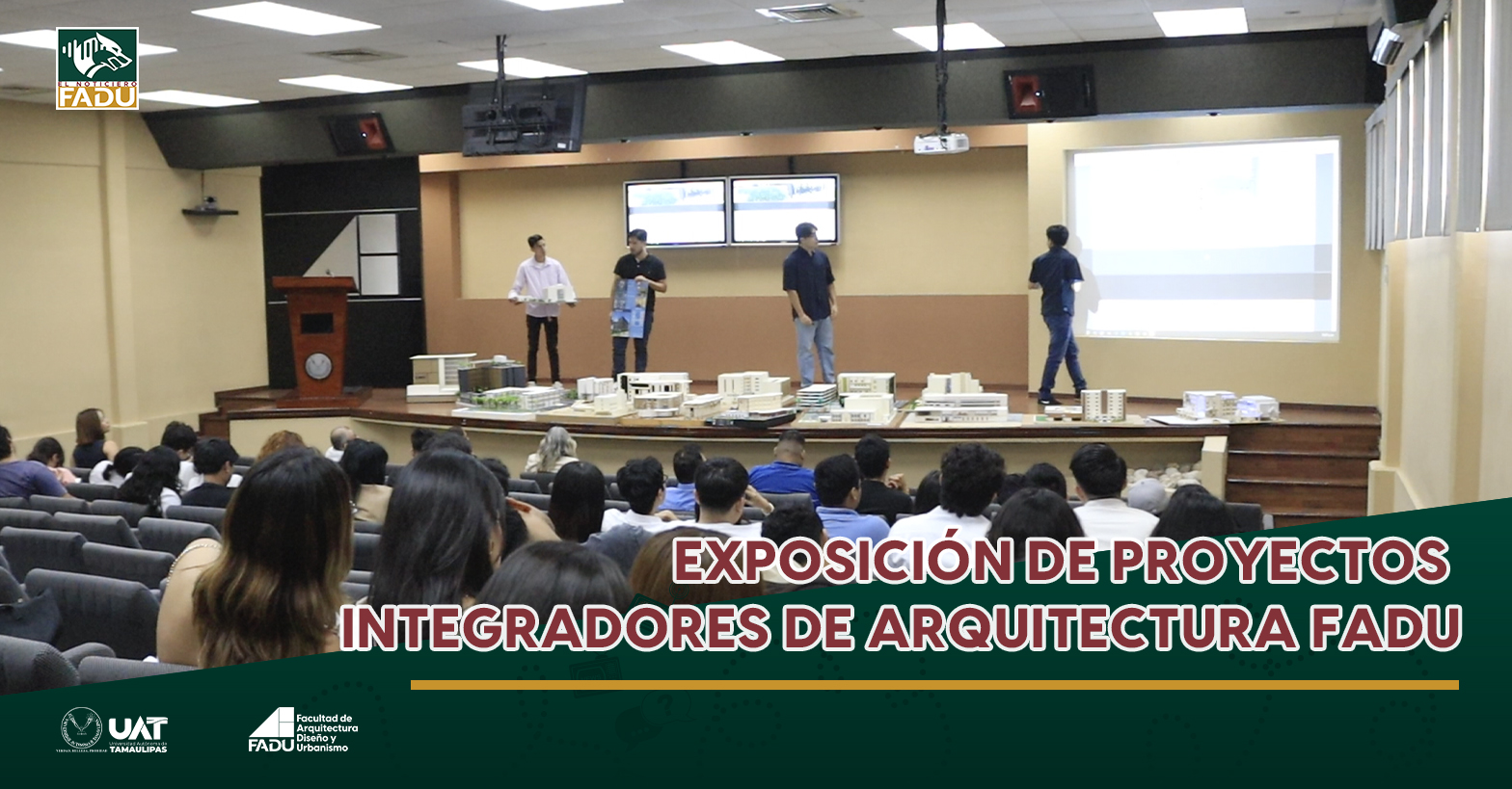 Exposición de proyectos integradores de Arquitectura FADU