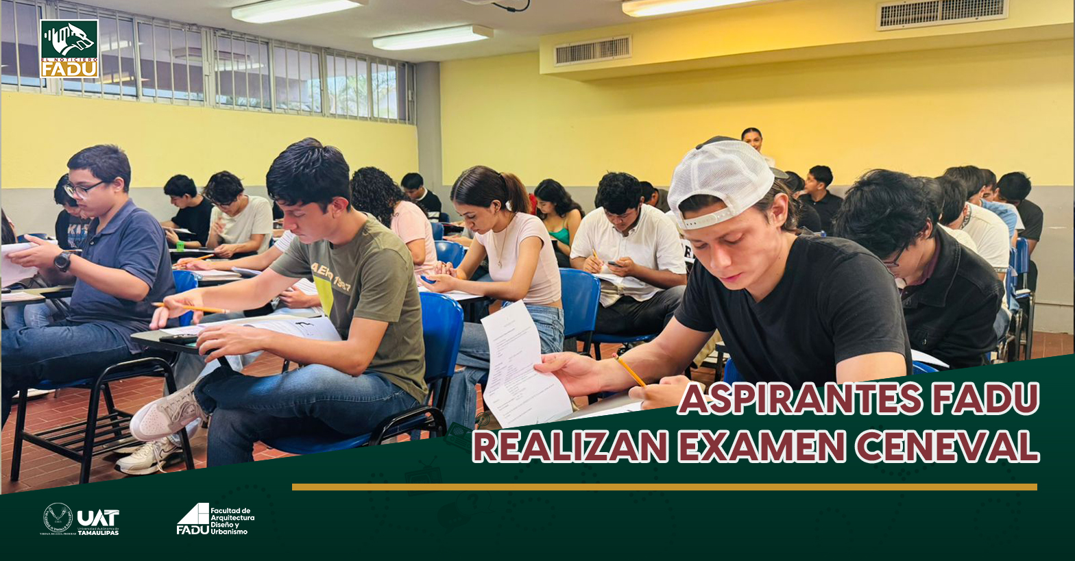 Aspirantes FADU realizan examen CENEVAL