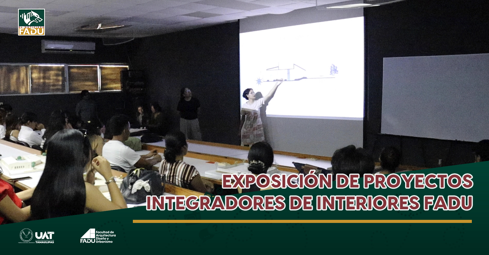 Exposición de proyectos de integradores de Interiores FADU