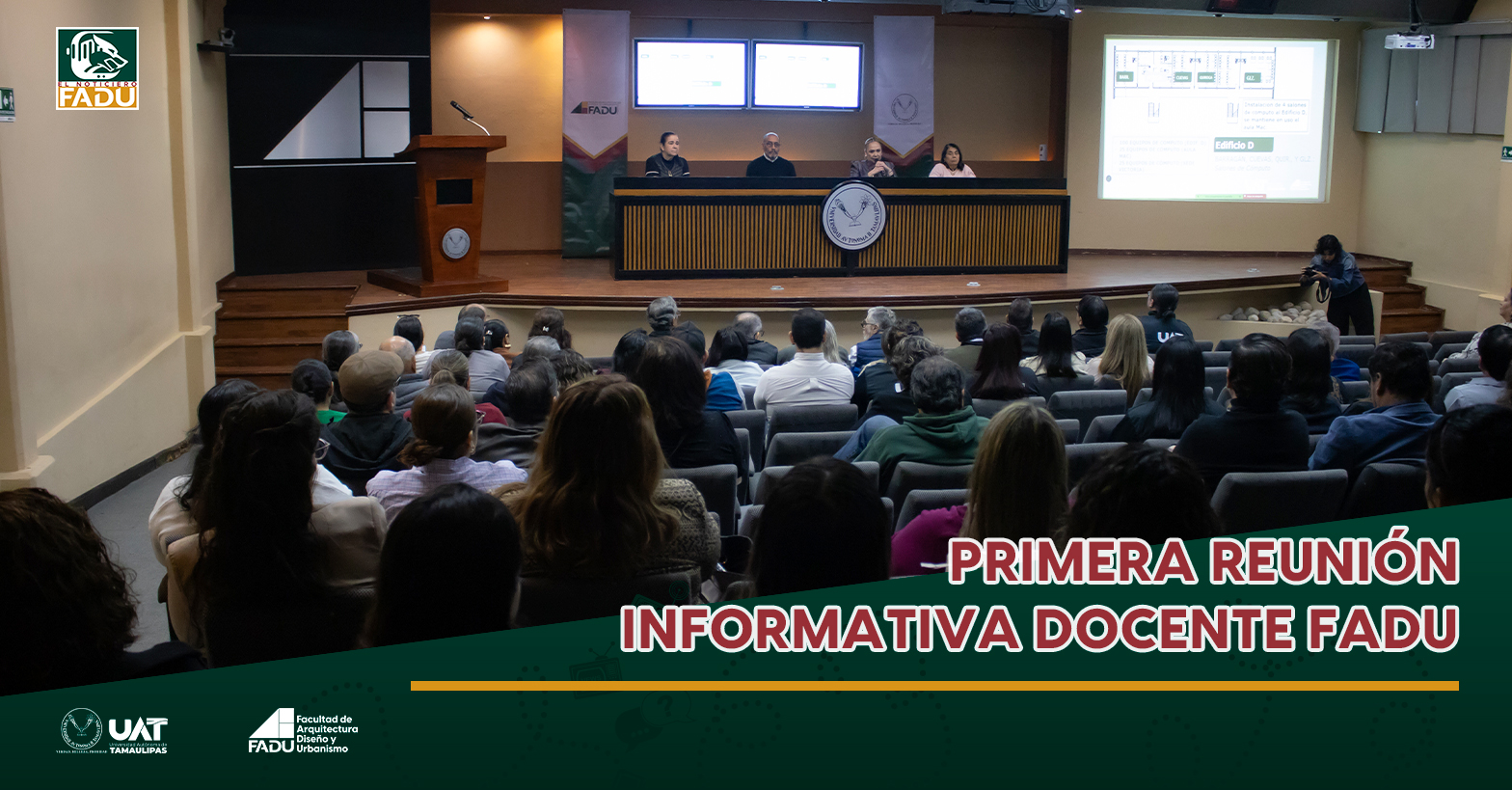 Primera reunión informativa docente FADU