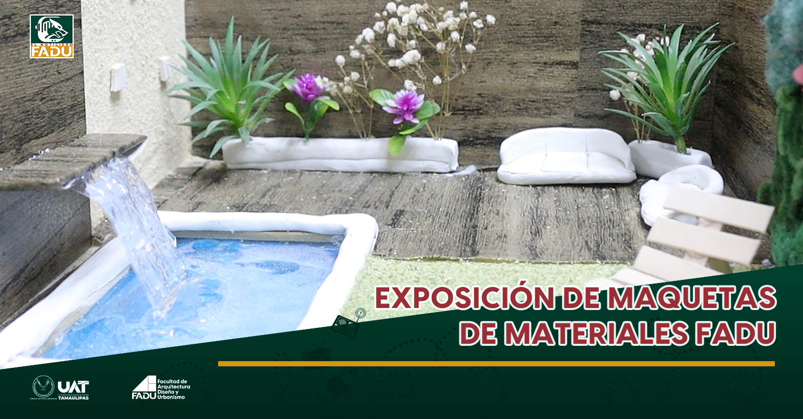 Exposición de maquetas de materiales FADU