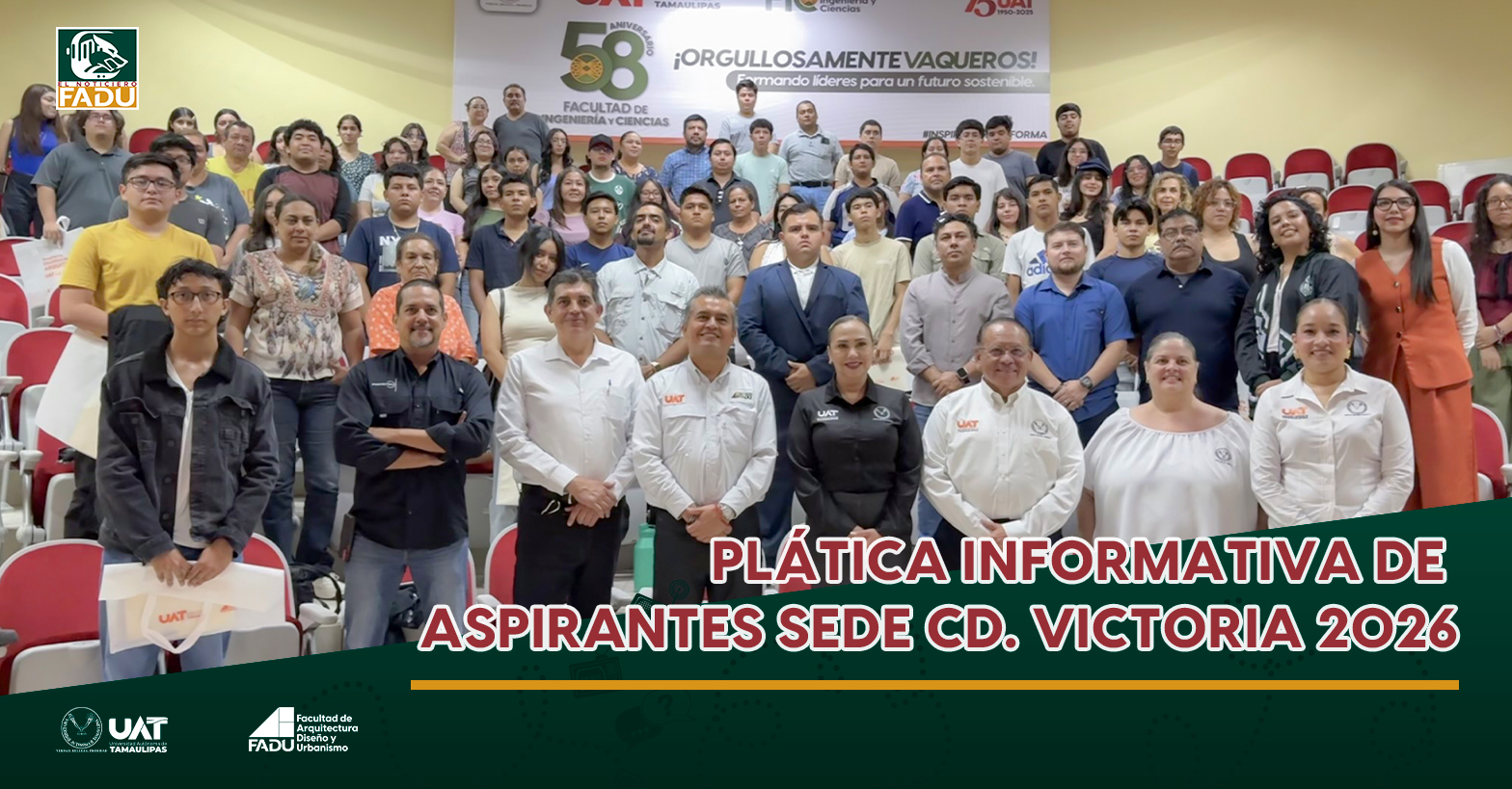 Plática informativa de aspirantes sede Cd. Victoria 2026